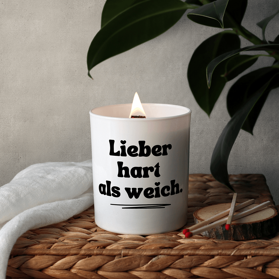 KDH Duftkerze | Lieber hart als weich.