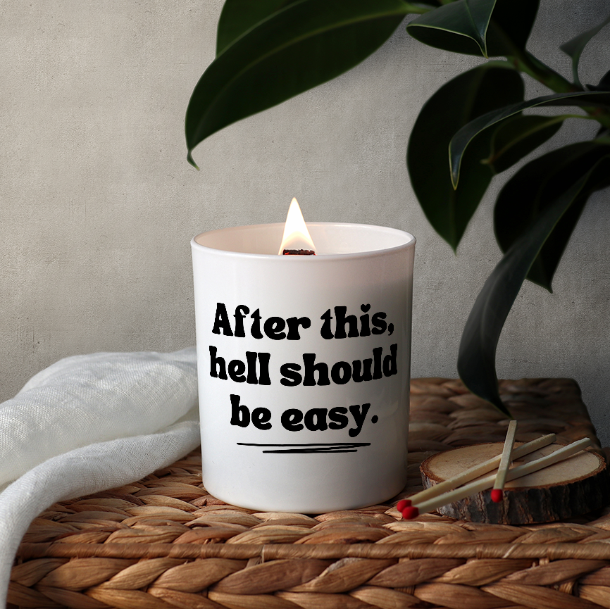 Duftkerze „After this, hell should be easy.“ von Kerzen der Herzen – Bild 3