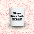 Duftkerze „BH aus, Haare hoch, Kerze an.“ von Kerzen der Herzen, Sojawachs im Glas