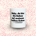Duftkerze „Baby, du bist die Sahne auf meinem heißen Kakao.“ von Kerzen der Herzen, Sojawachs im Glas
