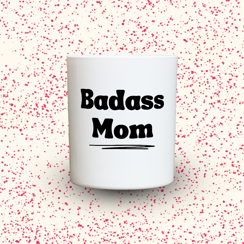 Duftkerze „Badass Mom“ von Kerzen der Herzen, Sojawachs im Glas