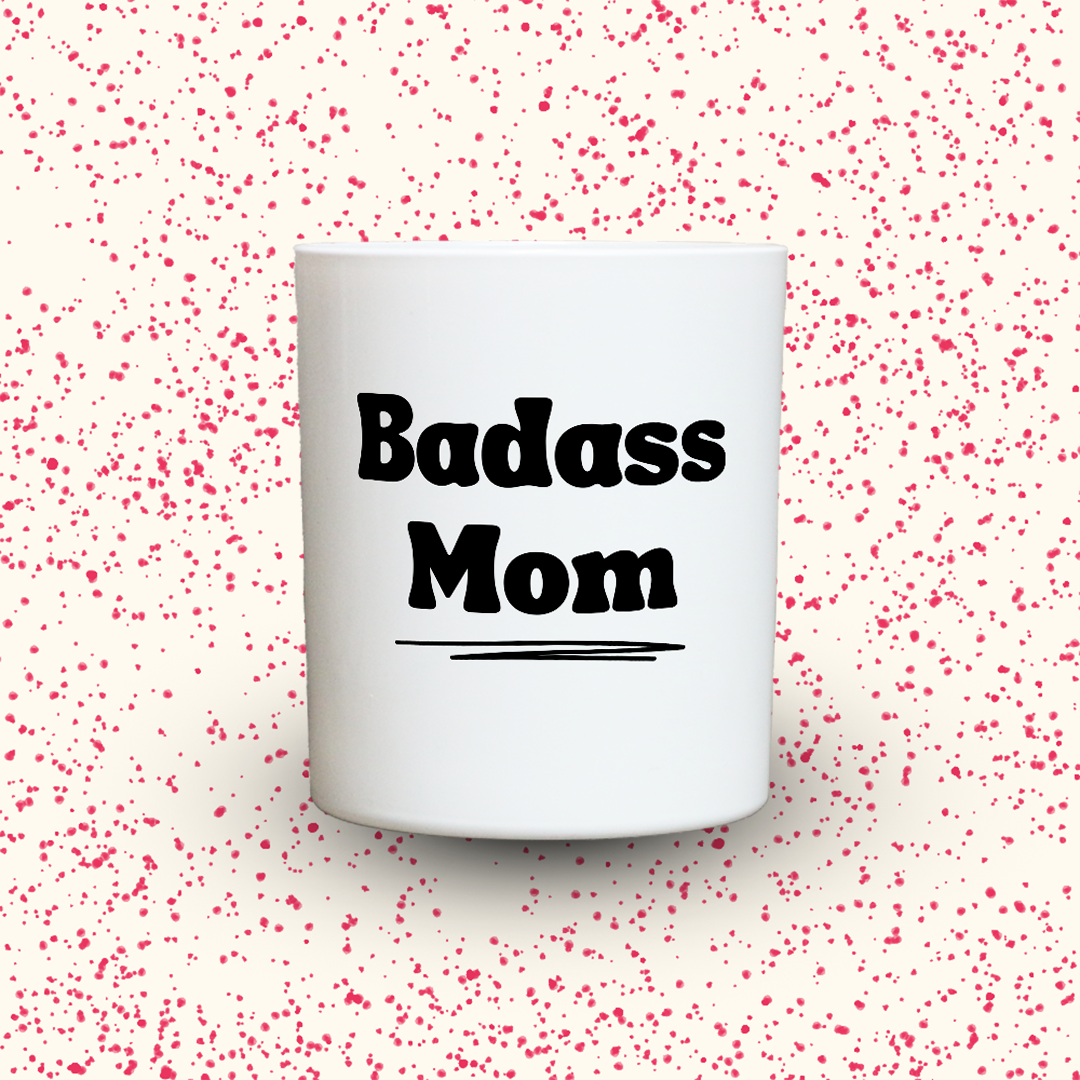 Duftkerze „Badass Mom“ von Kerzen der Herzen, Sojawachs im Glas