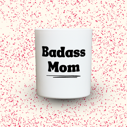 Duftkerze „Badass Mom“ von Kerzen der Herzen, Sojawachs im Glas