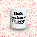 Duftkerze „Bitch, you know I‘m sexy.“ von Kerzen der Herzen, Sojawachs im Glas