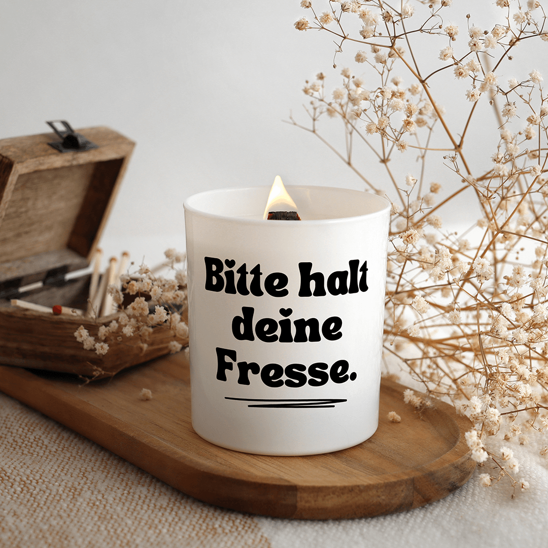 KDH  Duftkerze | Bitte halt deine Fresse.