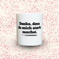 Duftkerze „Danke, dass du mich stark machst.“ von Kerzen der Herzen, Sojawachs im Glas