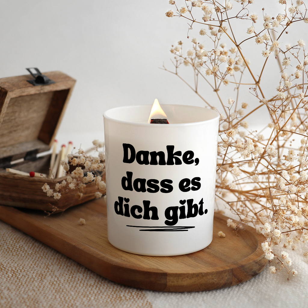 Duftkerze „Danke, dass es dich gibt.“ von Kerzen der Herzen – Bild 2
