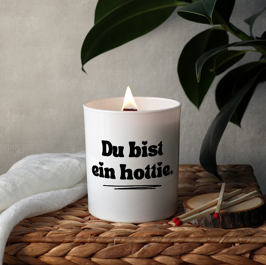 Duftkerze „Du bist ein hottie.“ von Kerzen der Herzen – Bild 3