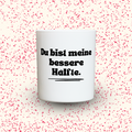 Duftkerze „Du bist meine bessere Hälfte.“ von Kerzen der Herzen, Sojawachs im Glas