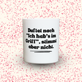 Duftkerze „Duftet nach "Ich hab's im Griff", stimmt aber nicht.“ von Kerzen der Herzen, Sojawachs im Glas