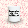 Duftkerze „Du spendest mir Licht und Wärme.“ von Kerzen der Herzen, Sojawachs im Glas