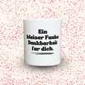 Duftkerze „Ein kleiner Funke Dankbarkeit für dich.“ von Kerzen der Herzen, Sojawachs im Glas