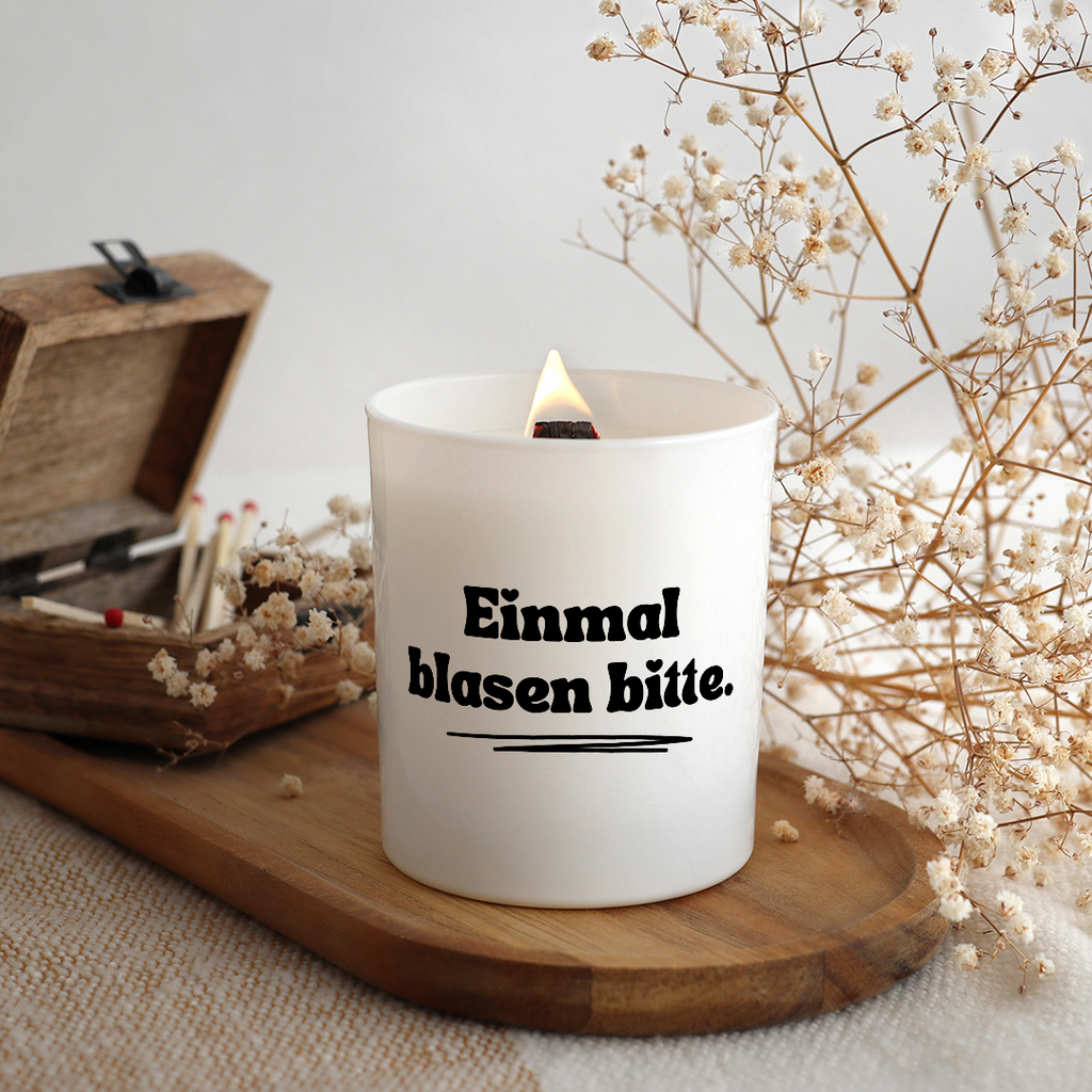 Einmal blasen bitte.