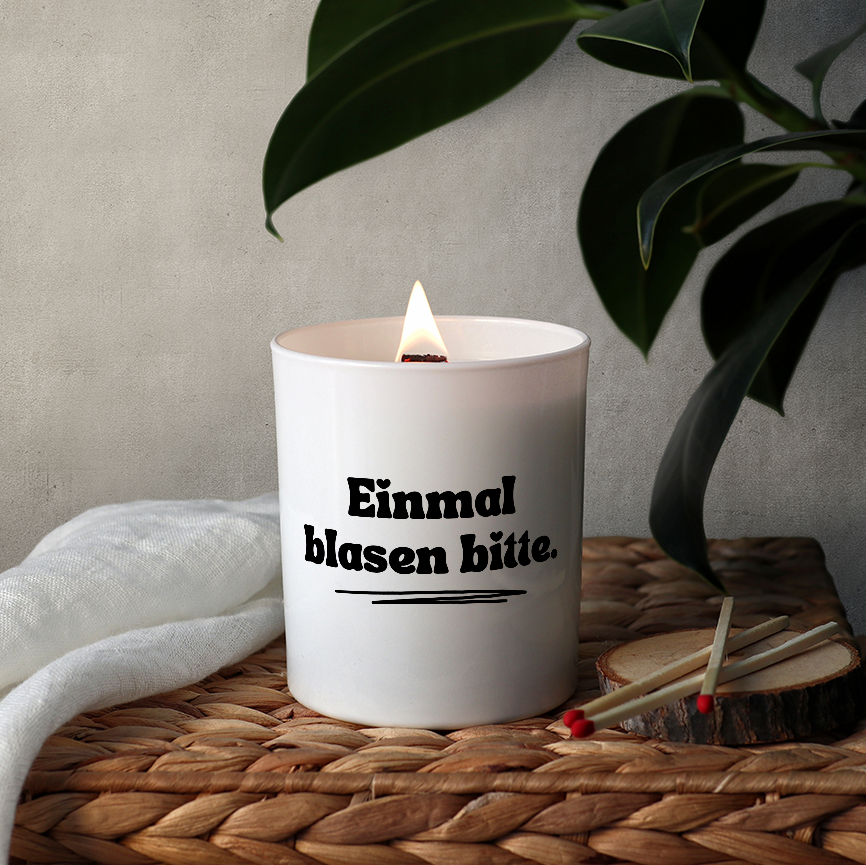 Einmal blasen bitte.