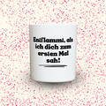 Duftkerze „Entflammt, als ich dich zum ersten Mal sah!“ von Kerzen der Herzen, Sojawachs im Glas