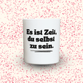 Duftkerze „Es ist Zeit, du selbst zu sein.“ von Kerzen der Herzen, Sojawachs im Glas