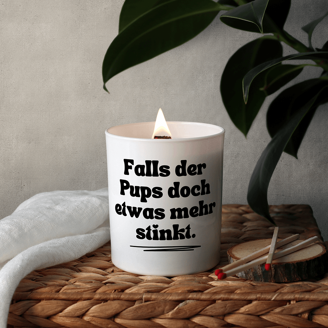 KDH  Duftkerze | Falls der Pups doch etwas mehr stinkt.