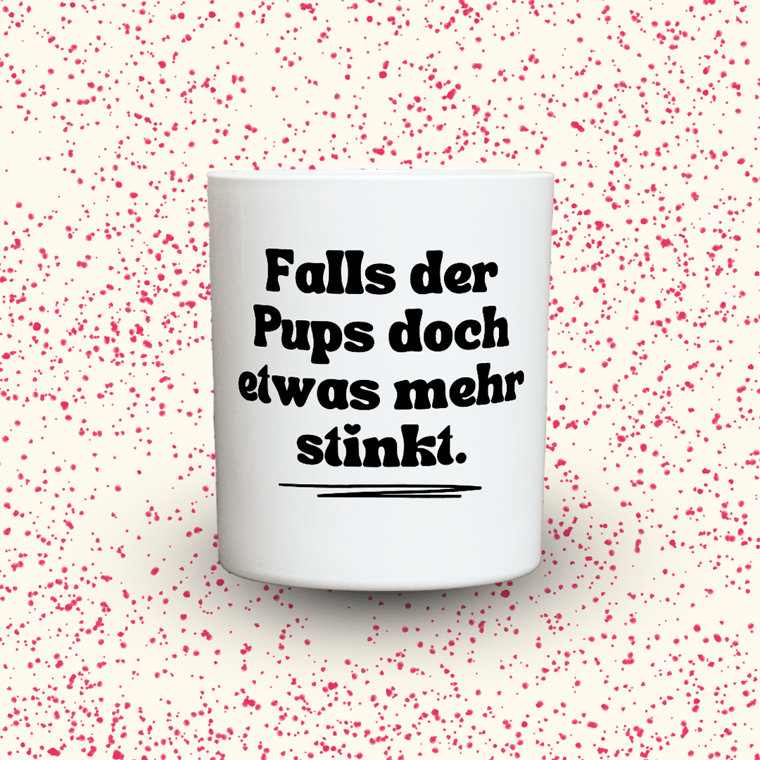 KDH  Duftkerze | Falls der Pups doch etwas mehr stinkt.