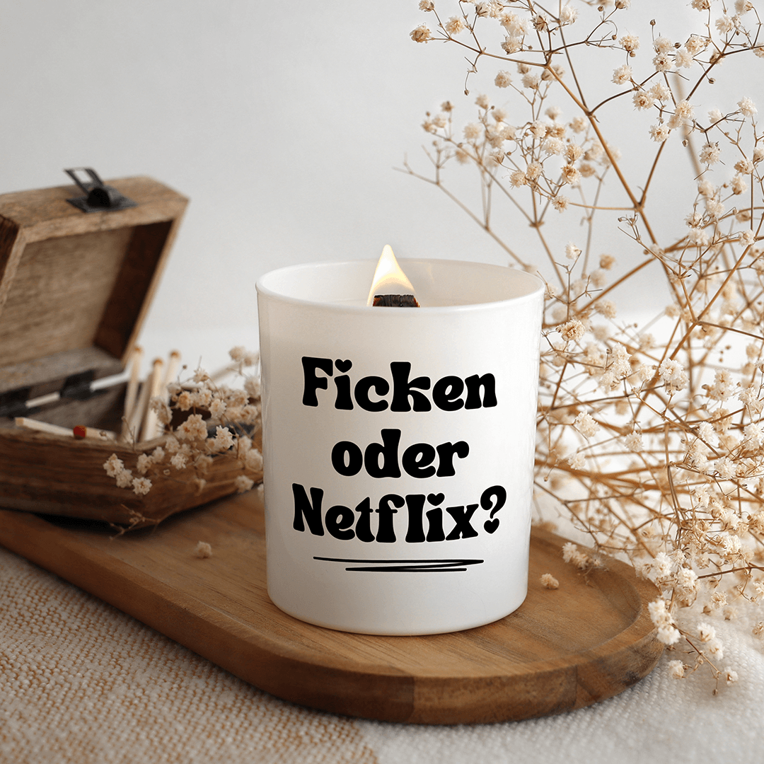 KDH  Duftkerze | Ficken oder Netflix?