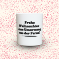 Duftkerze „Frohe Weihnachten - eine Umarmung aus der Ferne!“ von Kerzen der Herzen, Sojawachs im Glas
