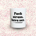 Duftkerze „Fuck Stress, have Sex.“ von Kerzen der Herzen, Sojawachs im Glas