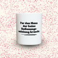 Duftkerze „Für den Mann, der keine Bedienungsanleitung braucht.“ von Kerzen der Herzen, Sojawachs im Glas