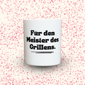 Duftkerze „Für den Meister des Grillens.“ von Kerzen der Herzen, Sojawachs im Glas