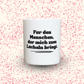 Duftkerze „Für den Menschen, der mich zum Lächeln bringt.“ von Kerzen der Herzen, Sojawachs im Glas