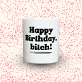 Duftkerze „Happy Birthday, bitch!“ von Kerzen der Herzen, Sojawachs im Glas