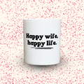 Duftkerze „Happy wife, happy life.“ von Kerzen der Herzen, Sojawachs im Glas