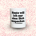 Duftkerze „Heute will ich nur eins: Dich auspacken.“ von Kerzen der Herzen, Sojawachs im Glas