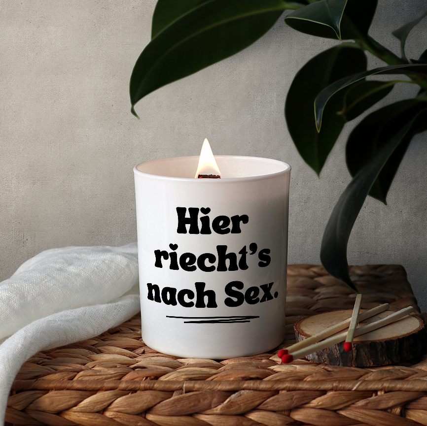 KDH  Duftkerze | Hier riecht‘s nach Sex.