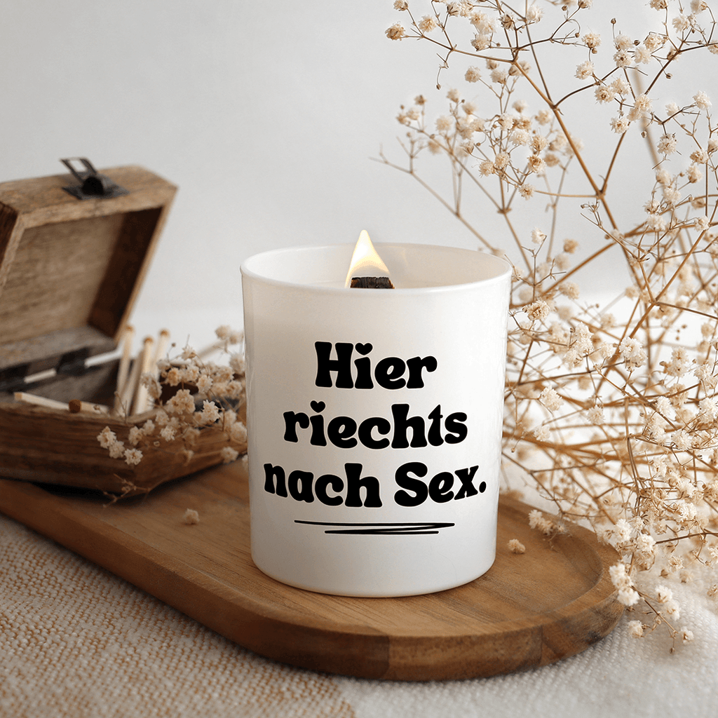 KDH  Duftkerze | Hier riechts nach Sex.