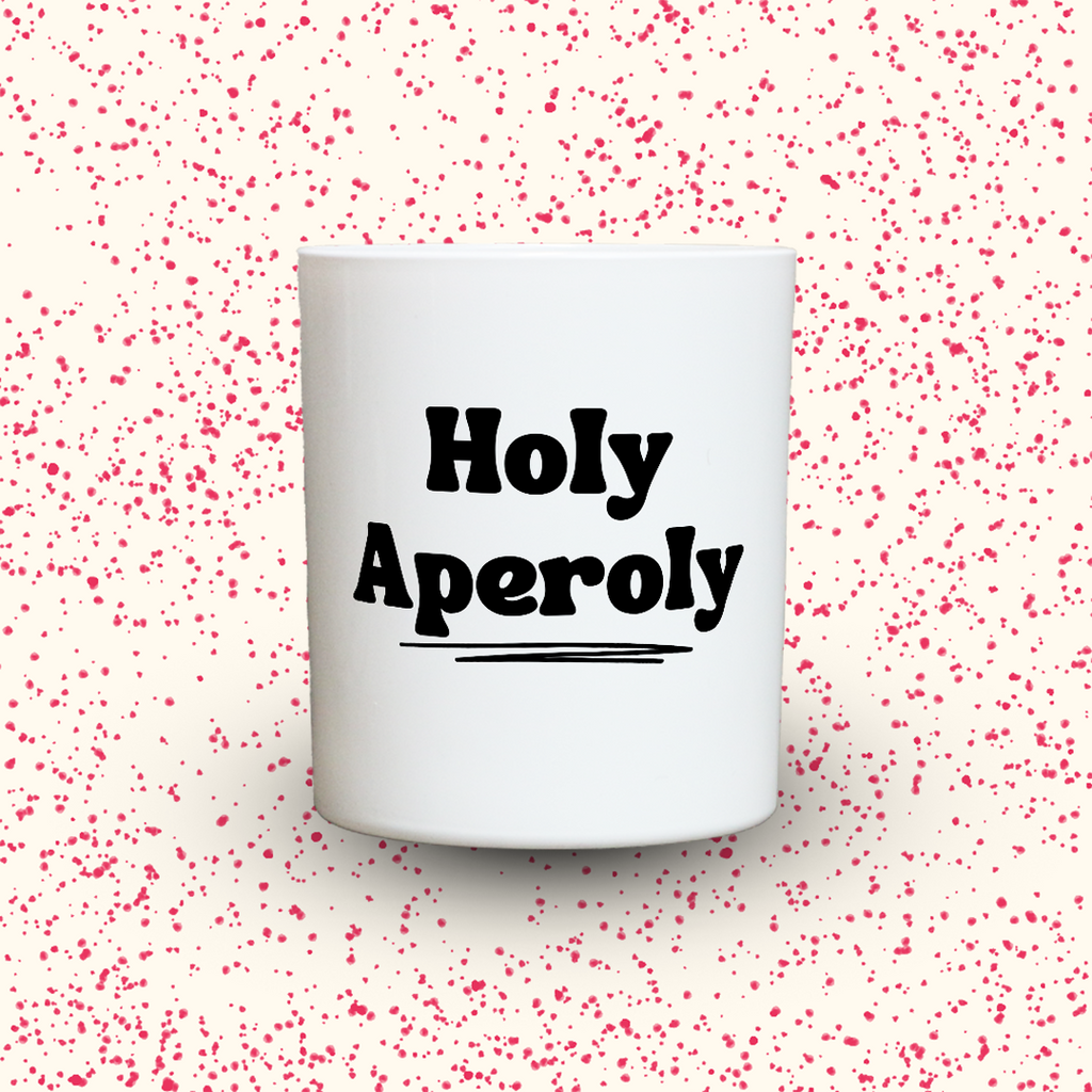 Duftkerze „Holy Aperoly“ von Kerzen der Herzen, Sojawachs im Glas