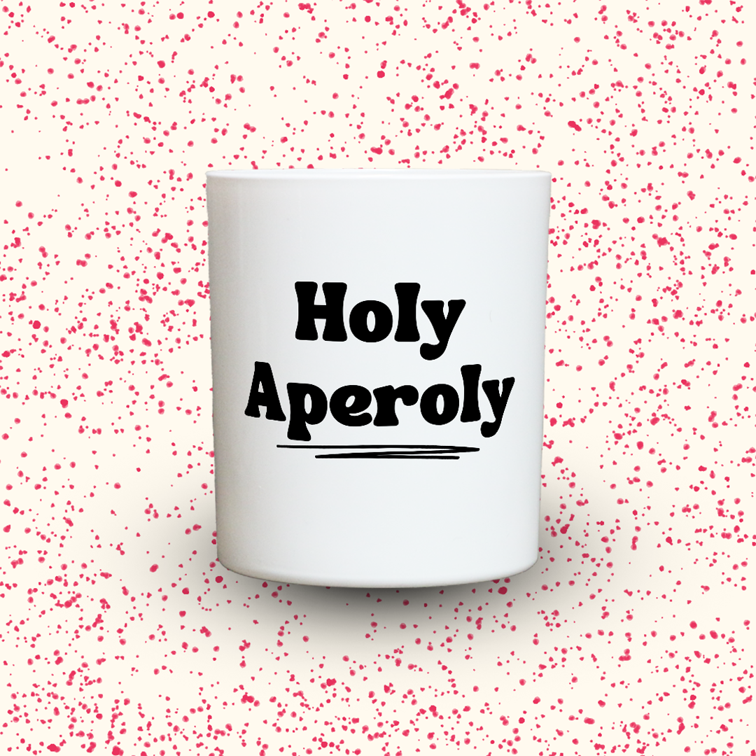 Duftkerze „Holy Aperoly“ von Kerzen der Herzen, Sojawachs im Glas