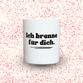 Duftkerze „Ich brenne für dich.“ von Kerzen der Herzen, Sojawachs im Glas