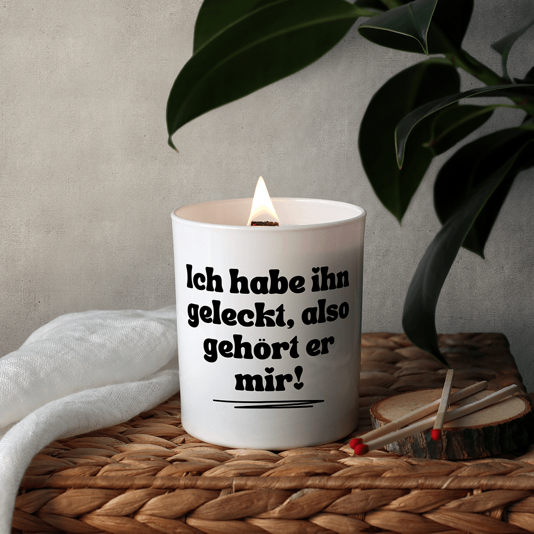 KDH  Duftkerze | Ich habe ihn geleckt, also gehört er mir!