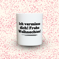 Duftkerze „Ich vermisse dich! Frohe Weihnachten!“ von Kerzen der Herzen, Sojawachs im Glas