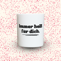 Duftkerze „Immer heiß für dich.“ von Kerzen der Herzen, Sojawachs im Glas