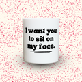 Duftkerze „I want you to sit on my face.“ von Kerzen der Herzen, Sojawachs im Glas