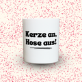 Duftkerze „Kerze an, Hose aus!“ von Kerzen der Herzen, Sojawachs im Glas