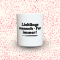 Duftkerze „Lieblingsmensch - Für immer!“ von Kerzen der Herzen, Sojawachs im Glas