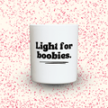 Duftkerze „Light for boobies.“ von Kerzen der Herzen, Sojawachs im Glas