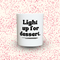 Duftkerze „Light up for dessert.“ von Kerzen der Herzen, Sojawachs im Glas