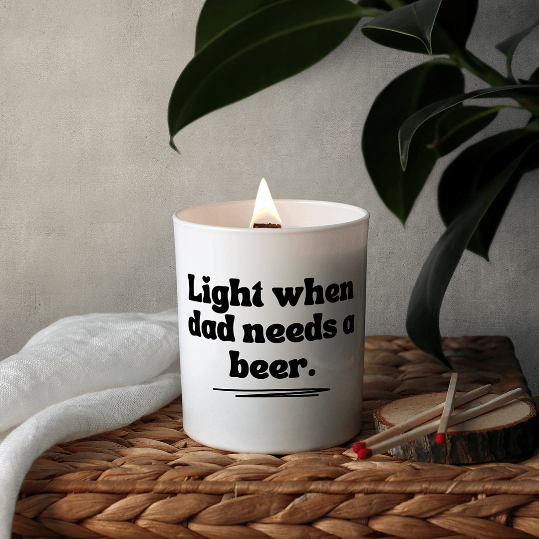 KDH  Duftkerze | Light when dad needs a beer.