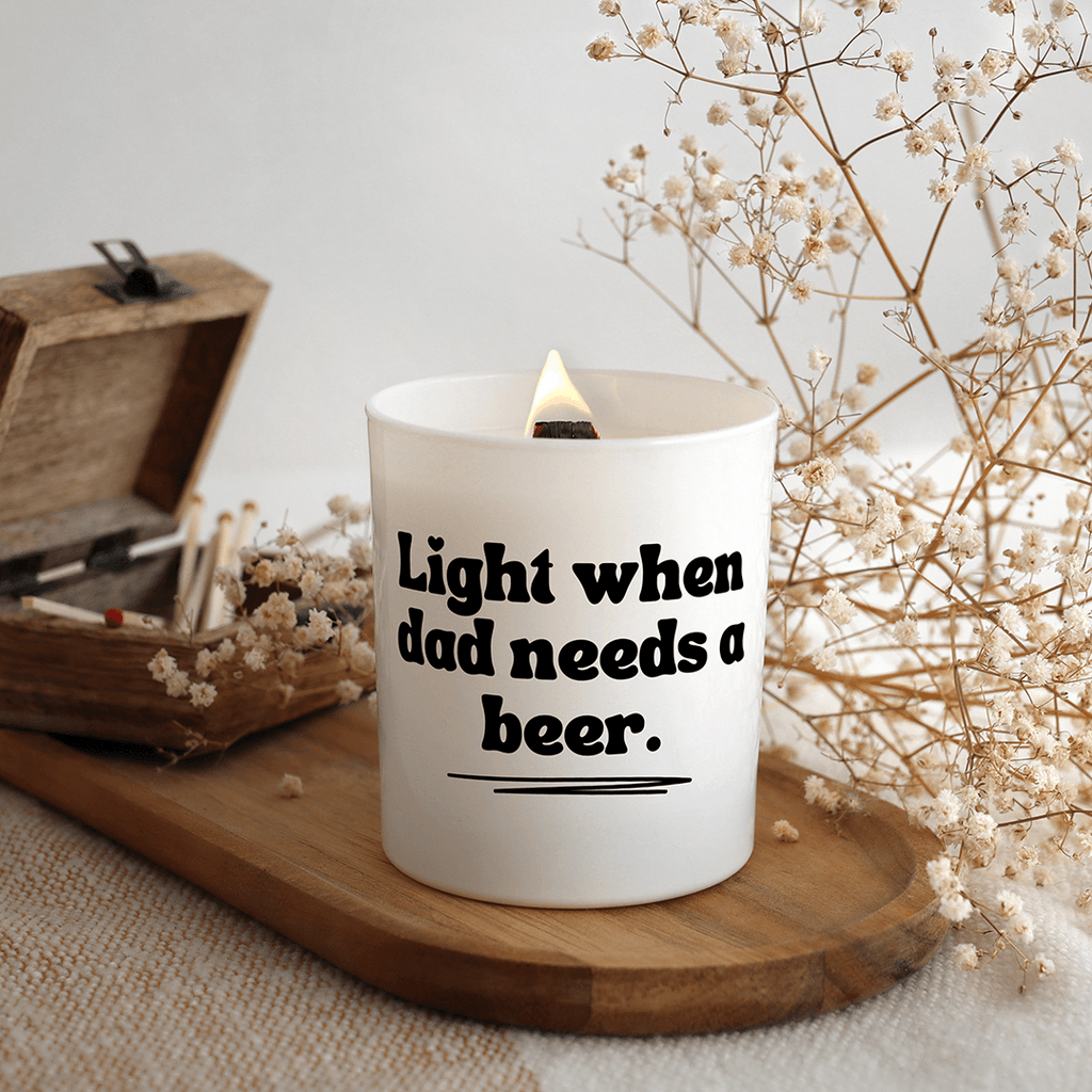 KDH  Duftkerze | Light when dad needs a beer.