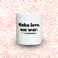 Duftkerze „Make love, not war.“ von Kerzen der Herzen, Sojawachs im Glas