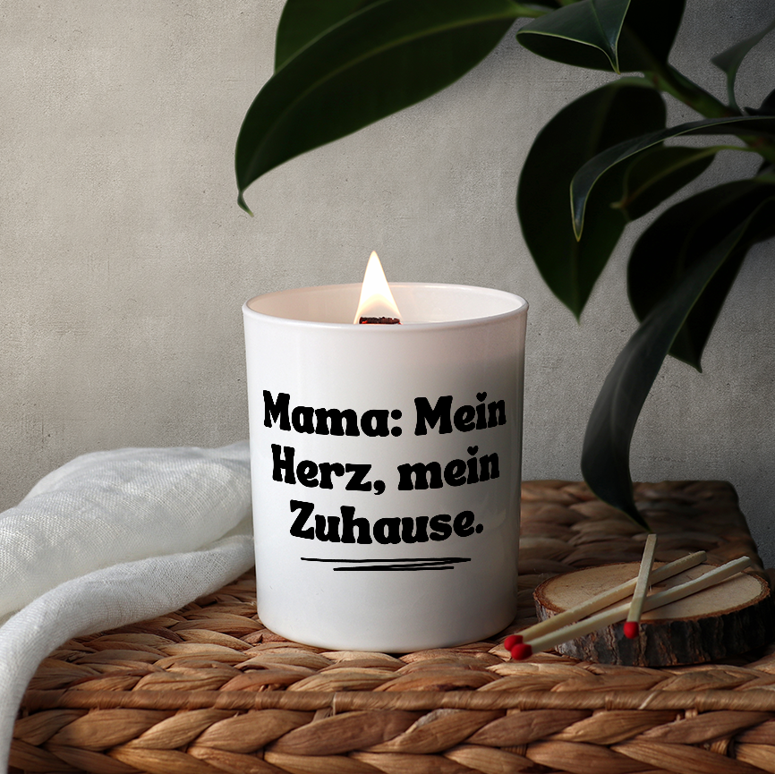 Duftkerze „Mama: Mein Herz, mein Zuhause.“ von Kerzen der Herzen – Bild 3