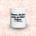 Duftkerze „Mama, du bist mein größter Segen.“ von Kerzen der Herzen, Sojawachs im Glas