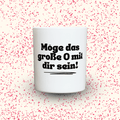 Duftkerze „Möge das große O mit dir sein!“ von Kerzen der Herzen, Sojawachs im Glas
